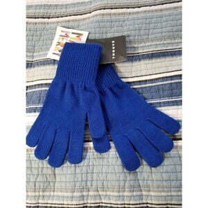 Trouve' Nordstrom Women's Soft Knit Blue Surf High Wrist Gloves One Size.